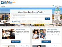 Tablet Screenshot of jobsinathens.com